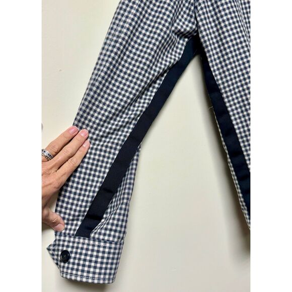 MARC BY MARC JACOBS Black/Ivory Linen Blend Zip Front Jacket, Sz L - Picture 4 of 13